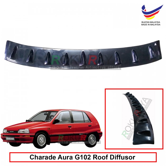 Daihatsu Charade Aura 3rd Gen 1987 1993 Vortex Generator Shark Fin Aerodynamic Rear Top Roof Diffuser Diffusor