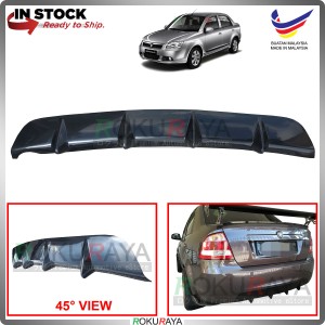Proton Saga BLM (2nd Gen) 2008-2011 Vortex Generator Aerodynamic Rear Bumper Bottom Diffuser