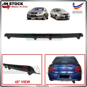 Toyota Vios XP40 (1st Gen) 2002-2007 Vortex Generator Aerodynamic Rear Bumper Bottom Diffuser