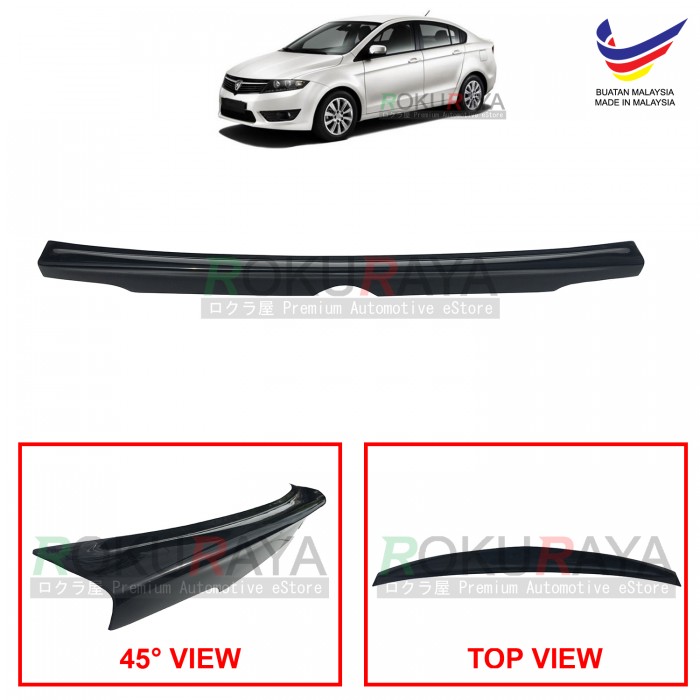 Proton Preve 2012 Ducktail Abs Plastic Oem Rear Bonnet Trunk Boot Lip Spoiler Black