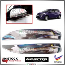 Perodua Myvi (3rd Gen) 2018 Gear Up Car Side Door Mirror Cover Moulding Garnish (Chrome)