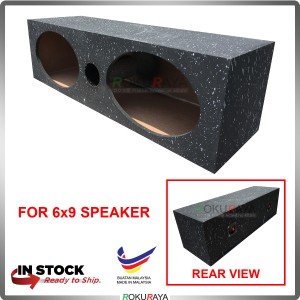  6x9'' 2Hole Double Sub Woofer Speaker Hot Box 4' Thickness Plywood 