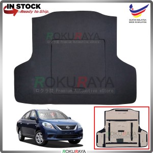 Nissan Almera N17 Custom Fit 15mm Rear Bonnet Spare Tyre Tire Tayar Cover Back Hard Board Papan (Carpet Wrapped)