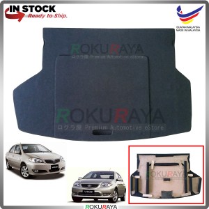 Toyota Vios NCP42 XP40 (1st Gen) 2002-2007 Custom Fit 15mm Rear Bonnet Spare Tyre Tire Tayar Cover Back Hard Board Papan (Carpet Wrapped)
