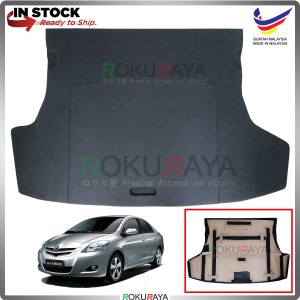 Toyota Vios Dugong NCP93 (2nd Gen) 2007-2013 Custom Fit 15mm Rear Bonnet Spare Tyre Tire Tayar Cover Back Hard Board Papan (Carpet Wrapped)