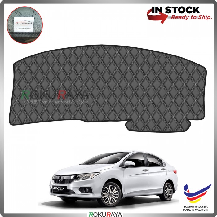 Honda City (6th Gen) 2013 RR Malaysia Custom Fit Dashboard Cover (BLACK LINE)