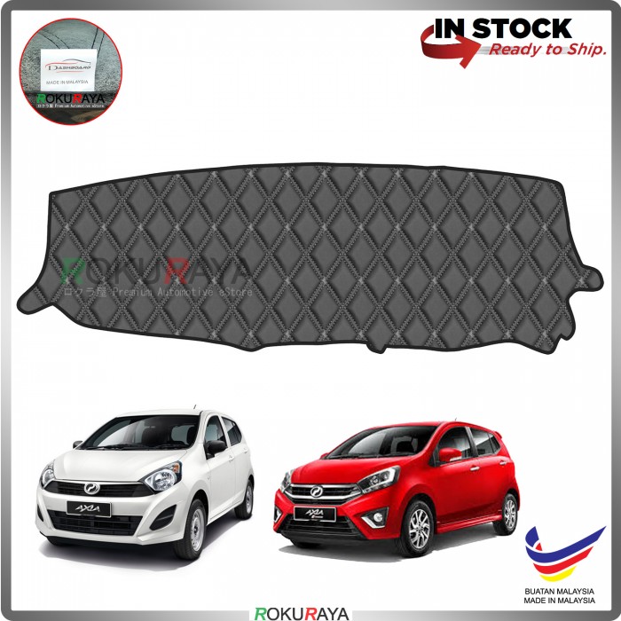 Perodua Axia RR Malaysia Custom Fit Dashboard Cover (BLACK LINE)