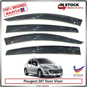 Peugeot 207 AG Door Visor Air Press Wind Deflector (Big 12cm Width)