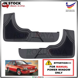 Proton Saga Iswara 1.3 (MANUAL POWER WINDOW) Side Door Panel Speaker Board Cover Pocket Holder PVC Wrapped (BLACK)