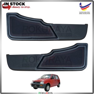 Perodua Kancil Old (SQUARE LAMP) Side Door Panel Speaker Board Cover Pocket Holder PVC Wrapped (BLACK)