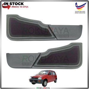 Perodua Kancil Old (SQUARE LAMP) Side Door Panel Speaker Board Cover Pocket Holder PVC Wrapped (GREY)