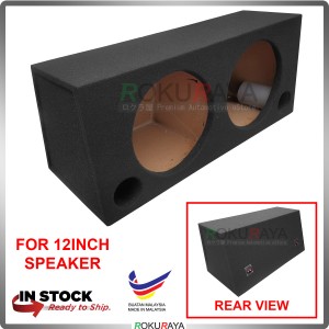 12'' 2Hole Carpet Double Sub Woofer Speaker Hot Box Mixture 6' and 4' Thickness Plywood