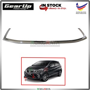 [NO STOCK] Perodua Myvi (3rd Gen) 2018 Gear Up Front Bumper Grill Bottom Moulding Garnish (Chrome)