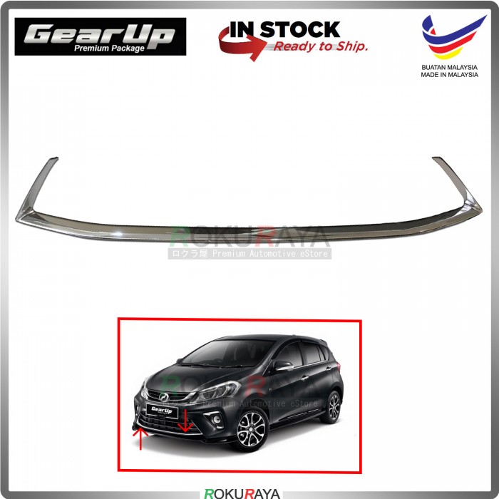 Perodua Myvi (3rd Gen) 2018 Gear Up Front Bumper Grill Bottom Moulding