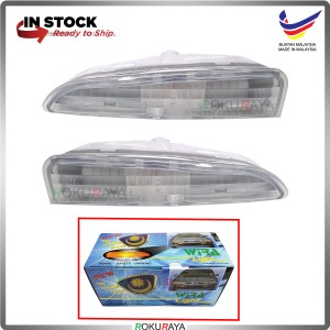 Proton Wira Satria Putra Front Bumper Signal Spot Fog Light Lamp Celah Celak (White Clear)