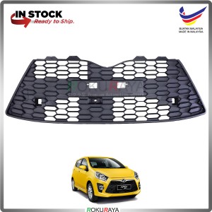Perodua Axia 2014 (SE Model ONLY) OEM Front Bumper Bottom Lower Grille Grill Netting Towing Cap Replacement Spare Part