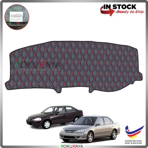 Honda Civic ES (7th Gen) 2000-2005 RR Malaysia Custom Fit Dashboard Cover (RED LINE)
