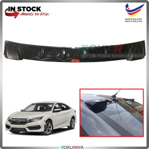 Honda Civic 2016 Vortex Generator Shark Fin Aerodynamic Rear Windscreen Glass Visor Diffuser Diffusor