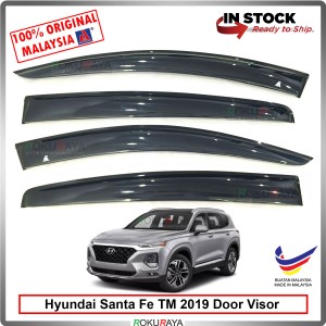 Hyundai Santa Fe TM (4th Gen) 2019 AG Door Visor Air Press Wind Deflector (Big 12cm Width)