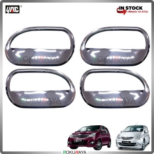 Perodua Viva Door Handle Cover Garnish Trim ABS Plastic (CHROME BOWL)