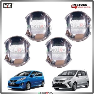 Perodua Alza Door Handle Cover Garnish Trim ABS Plastic (CHROME BOWL)