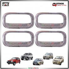 Perodua Kancil Kembara Kenari Kelisa Avanza Door Handle Cover Garnish Trim ABS Plastic (CHROME BOWL)