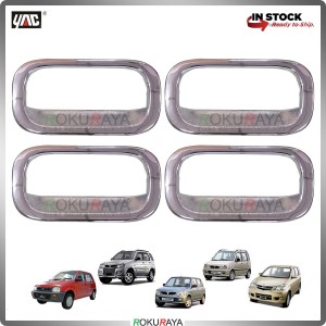 Perodua Kancil Kembara Kenari Kelisa Avanza Door Handle Cover Garnish Trim ABS Plastic (CHROME BOWL)