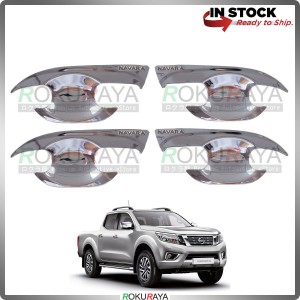 [NO STOCK] Nissan Navara NP300 Door Handle Cover Garnish Trim ABS Plastic (CHROME BOWL)
