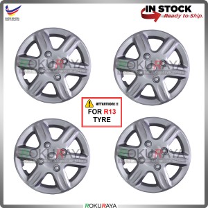 4in1 Universal R13'' Inch Car Wheel Cover Tyre Center Hub Cap Steel Rim (GTI Design)