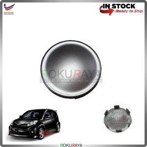 53mm [SILVER] Perodua Myvi Old Sport Rim Center Wheel Cap Cover (GREY)