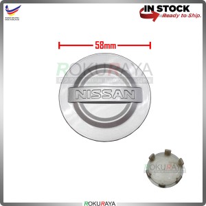 1PCS Nissan Universal Sentra 58mm Diameter Sport Rim Center Wheel Cap Cover (GREY)
