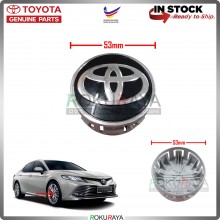 Toyota 53mm Diameter Original Genuine Part Sport Rim Center Wheel Cap Cover (BLACK CHROME)