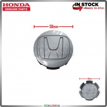 Honda 58mm Diameter Original Genuine Part Sport Rim Center Wheel Cap Cover (GREY)