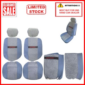 Fabric Sponge Cotton Universal Car Seat Cushion Covers (Sport) Blue