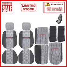 Fabric Sponge Cotton Universal Car Seat Cushion Covers (Sport) Black