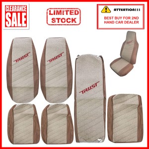 Fabric Sponge Cotton Universal Car Seat Cushion Covers (Concorde Bucket) Biege
