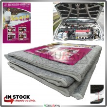 [80cm x 125cm] CARPET Universal Carfit Bonnet Trunk Boot Deadening Sound Proof Heat Insulation Mat