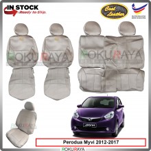 Perodua Myvi Lagi Best Icon 2012-2017 Cool FABRIC Coolmax Custom Fitting Cushion Cover Car Seat (Biege)