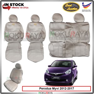 Perodua Myvi Lagi Best Icon 2012-2017 Cool FABRIC Coolmax Custom Fitting Cushion Cover Car Seat (Biege)