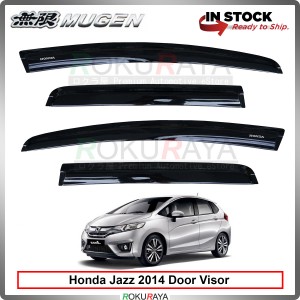 Honda Fit Jazz GK (3rd Gen) 2015 Mugen Curve Door Visor Air Press Wind Deflector (8cm Width)