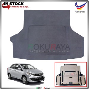 Perodua Bezza Custom Fit 15mm Rear Bonnet Spare Tyre Tire Tayar Cover Back Hard Board Papan (Carpet Wrapped)