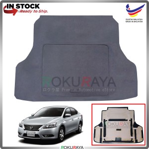 Nissan Sylphy B17 (3rd Gen) Custom Fit 15mm Rear Bonnet Spare Tyre Tire Tayar Cover Back Hard Board Papan (Carpet Wrapped)