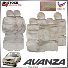 [BEIGE] Toyota Avanza Old 3row 2005-2011 Cool FABRIC Coolmax Custom Fitting Cushion Cover Car Seat