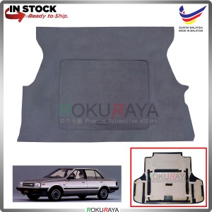 Nissan Sunny 130y Custom Fit 15mm Rear Bonnet Spare Tyre Tire Tayar Cover Back Hard Board Papan (Carpet Wrapped)