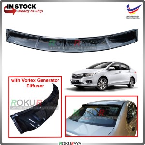 Honda City (6th Gen) 2014-2019 Rear Wing Spoiler Visor Windscreen Sun Shade (Vortex Generator Diffuser)