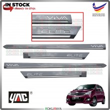 Perodua Viva Elite Original Side Door Moulding Garnish Body Lining Panel (S28 GLITTERING SILVER)
