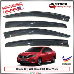 Honda City GN (7th Gen) 2020 AG Door Visor Air Press Wind Deflector (Big 12cm Width)