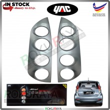 [S28 GLITTERING SILVER] Perodua Myvi Old (1st Gen) Custom Fit ABS Plastic Rear Tail Lamp Garnish Moulding Cover