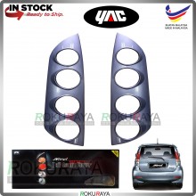 [S33 MEDALLION GREY] Perodua Myvi Old (1st Gen) Custom Fit ABS Plastic Rear Tail Lamp Garnish Moulding Cover