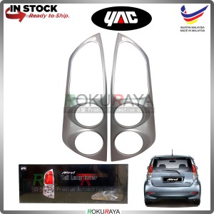 [GLITTERING SILVER] Perodua Myvi Old (1st Gen) Type2 Custom Fit ABS Plastic Rear Tail Lamp Garnish Moulding Cover